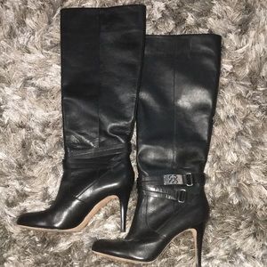 Coach Black Leather Boots